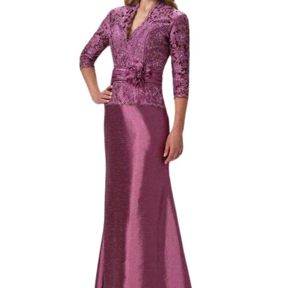 Alyce Paris Dresses & Skirts - NWT Alyce Paris 29143 Satin/Lace  Formal Dress Purple Size 6